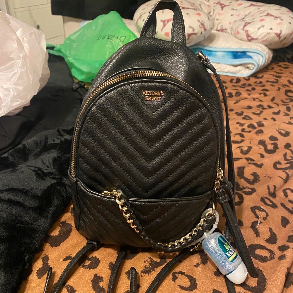 victoria secret backpack black